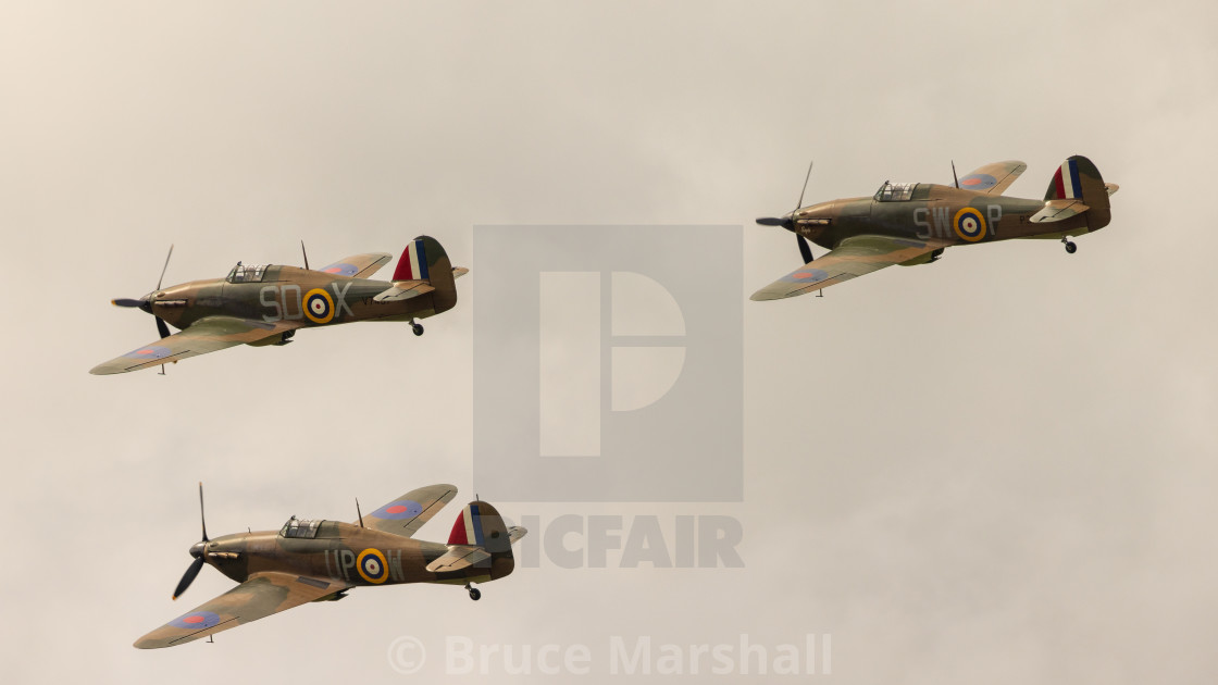 "Hurricanes in flight" stock image