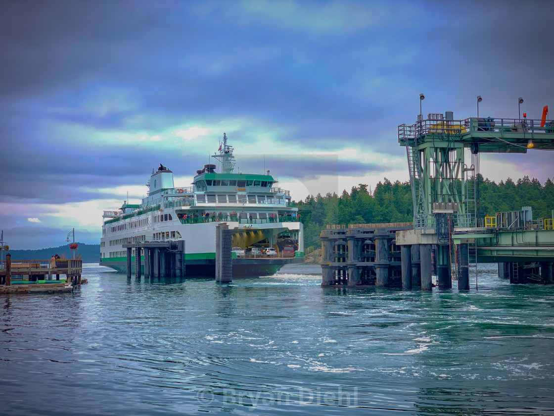 "Leaving Friday Harbor" stock image