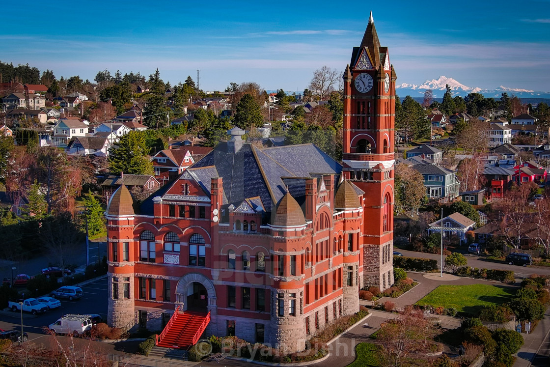 "Jefferson County Courthouse & Clock Tower" stock image