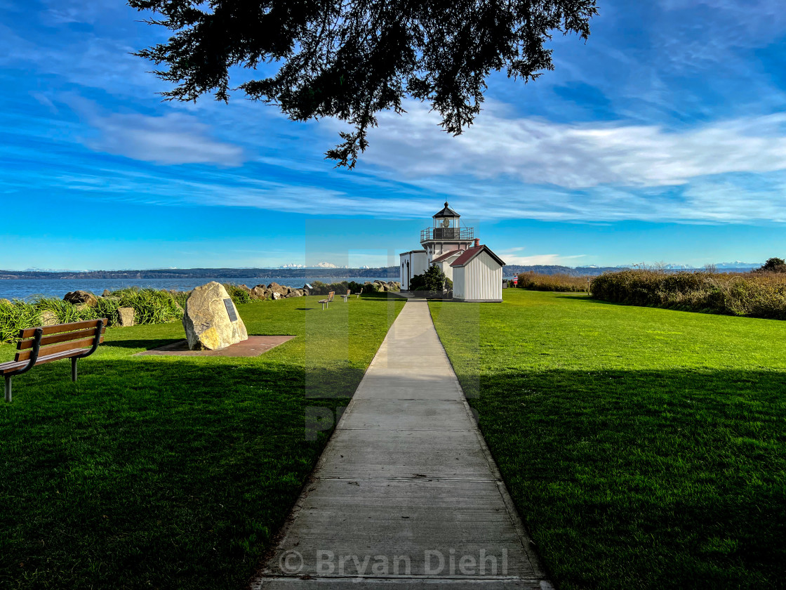 "The Light at Point No Point" stock image