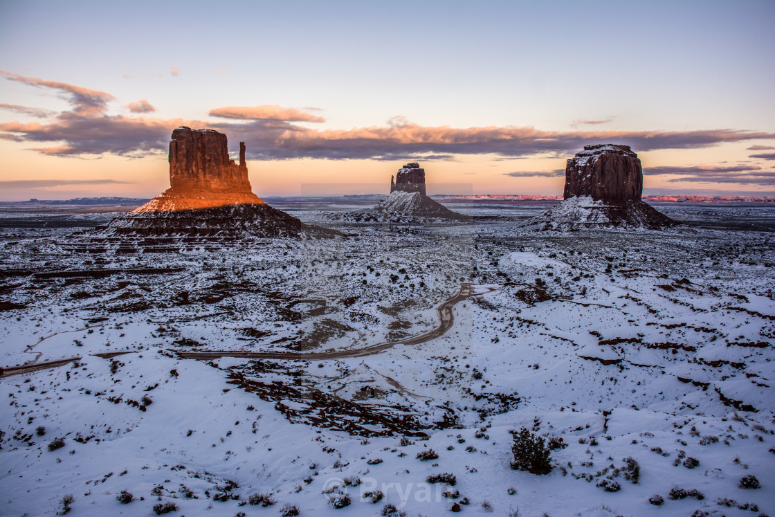 "Winter Monuments" stock image