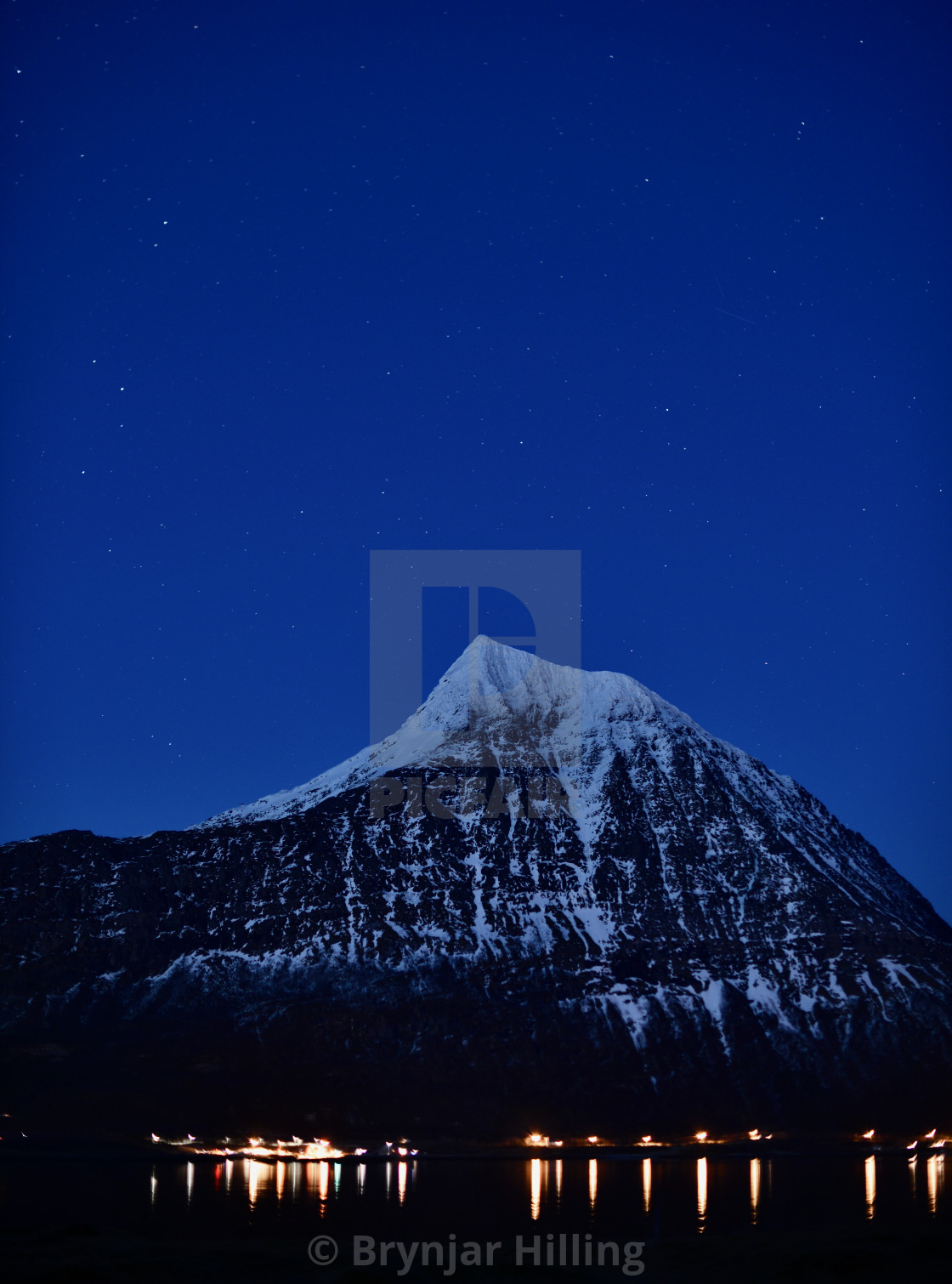 "Living next to a mountain" stock image