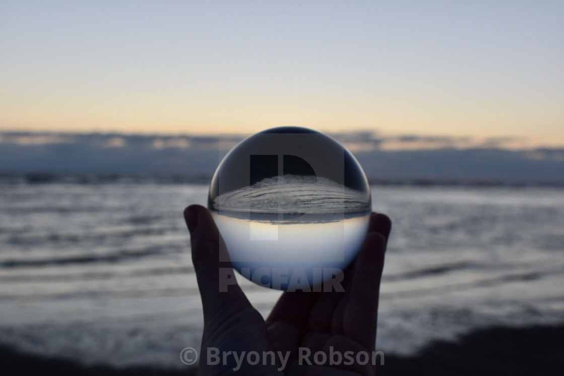 "Beach Sunset" by Bryony Robson - $14.95 "Beach Sunset" stock image