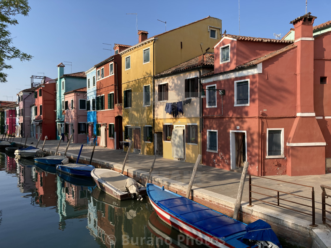 "Terranova reflections in Burano" stock image