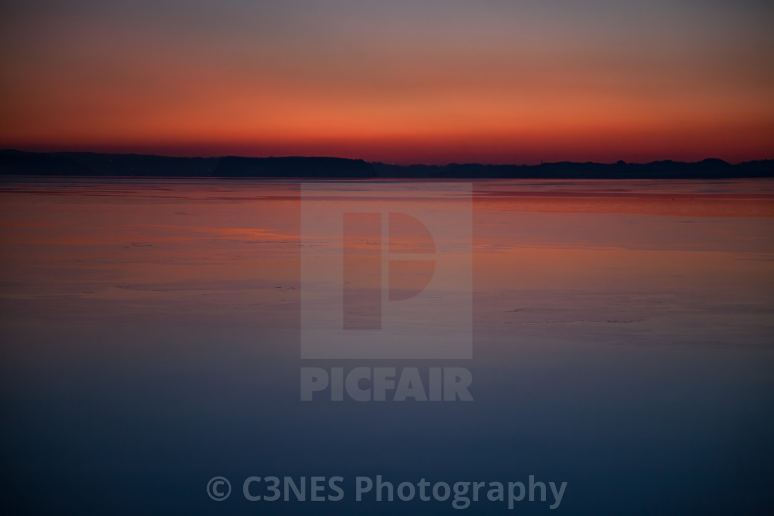 "Sunset afterglow" stock image