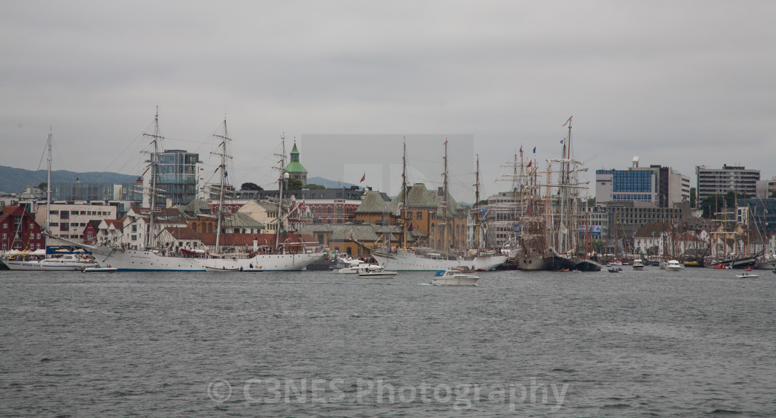 "Sailing ships in Stavanger" stock image