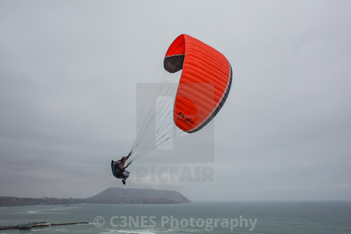 "Paraglider" stock image