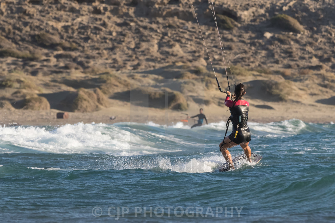 "Kitesurfing" stock image