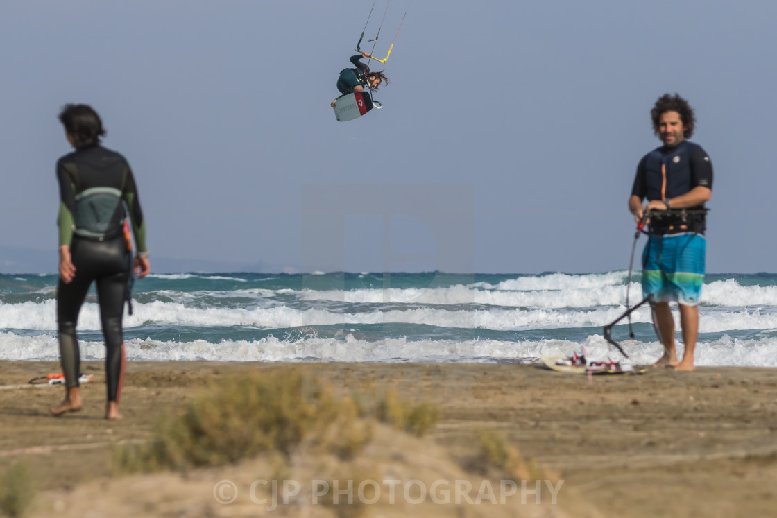 "Kitesurfing" stock image