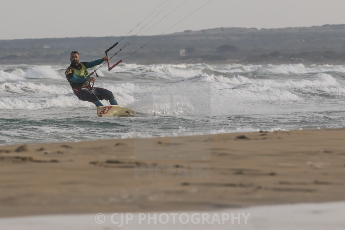 "Kitesurfing" stock image