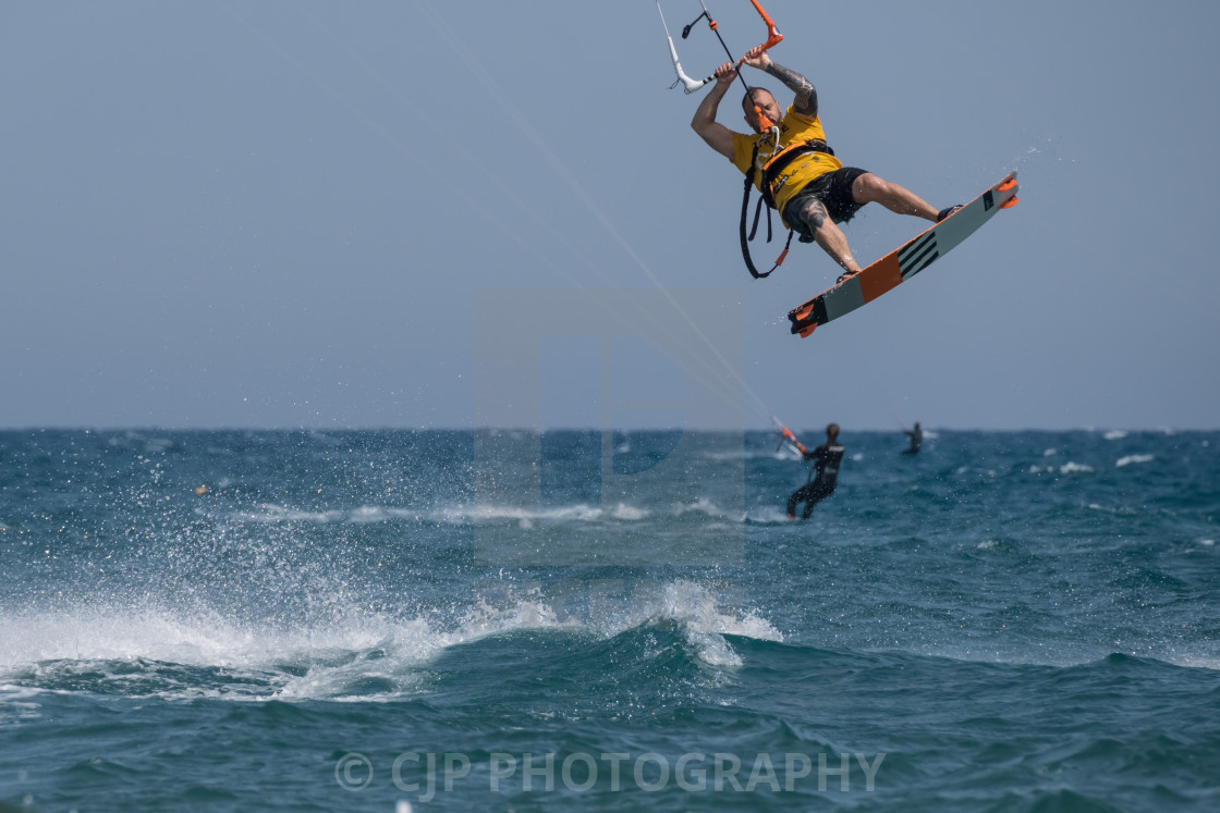 "Kitesurfing" stock image