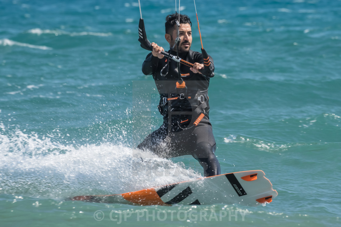 "Kitesurfing" stock image