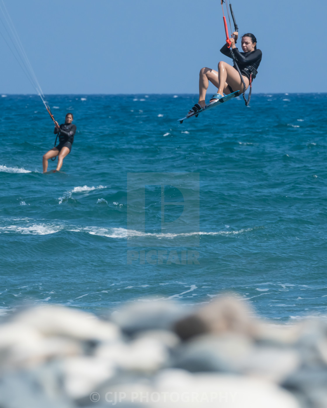 "Kitesurfing" stock image