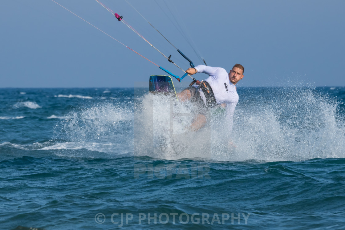 "Kitesurfing" stock image