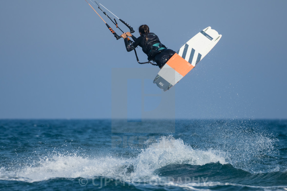 "Kitesurfing" stock image