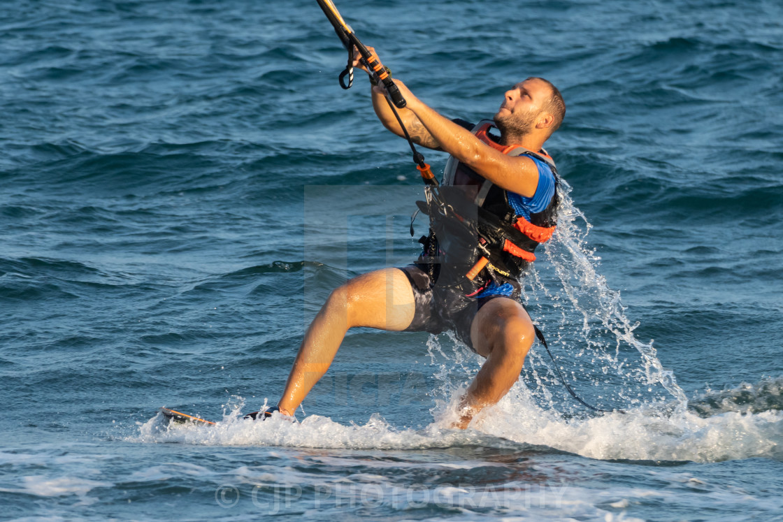 "Kitesurfing" stock image