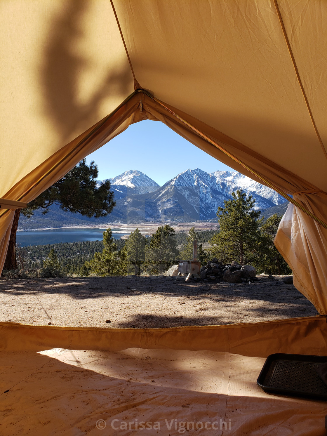 "Tent View" stock image