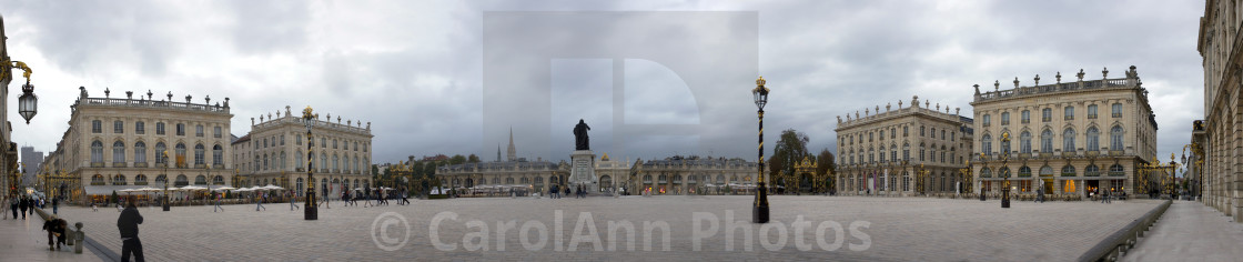 "Panorama of Stanislav Square, Nancy" stock image