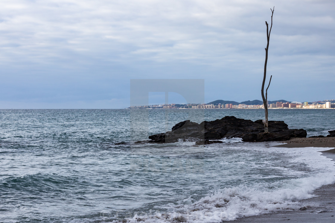 "Benalmadena coastline" stock image