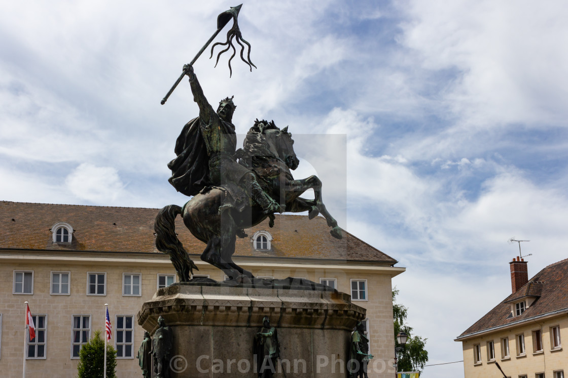 "William the Conqueror Statue, Falaise" stock image