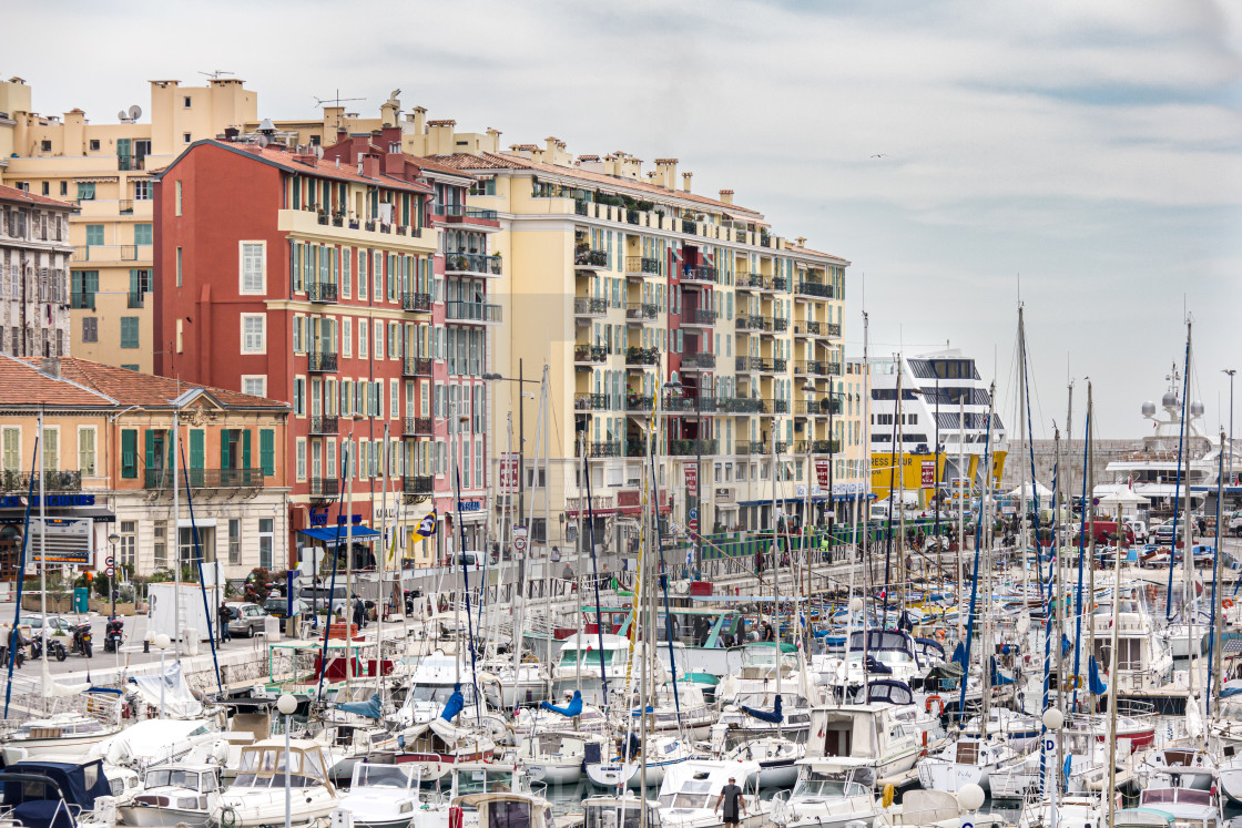 "The Old Port, Nice" stock image