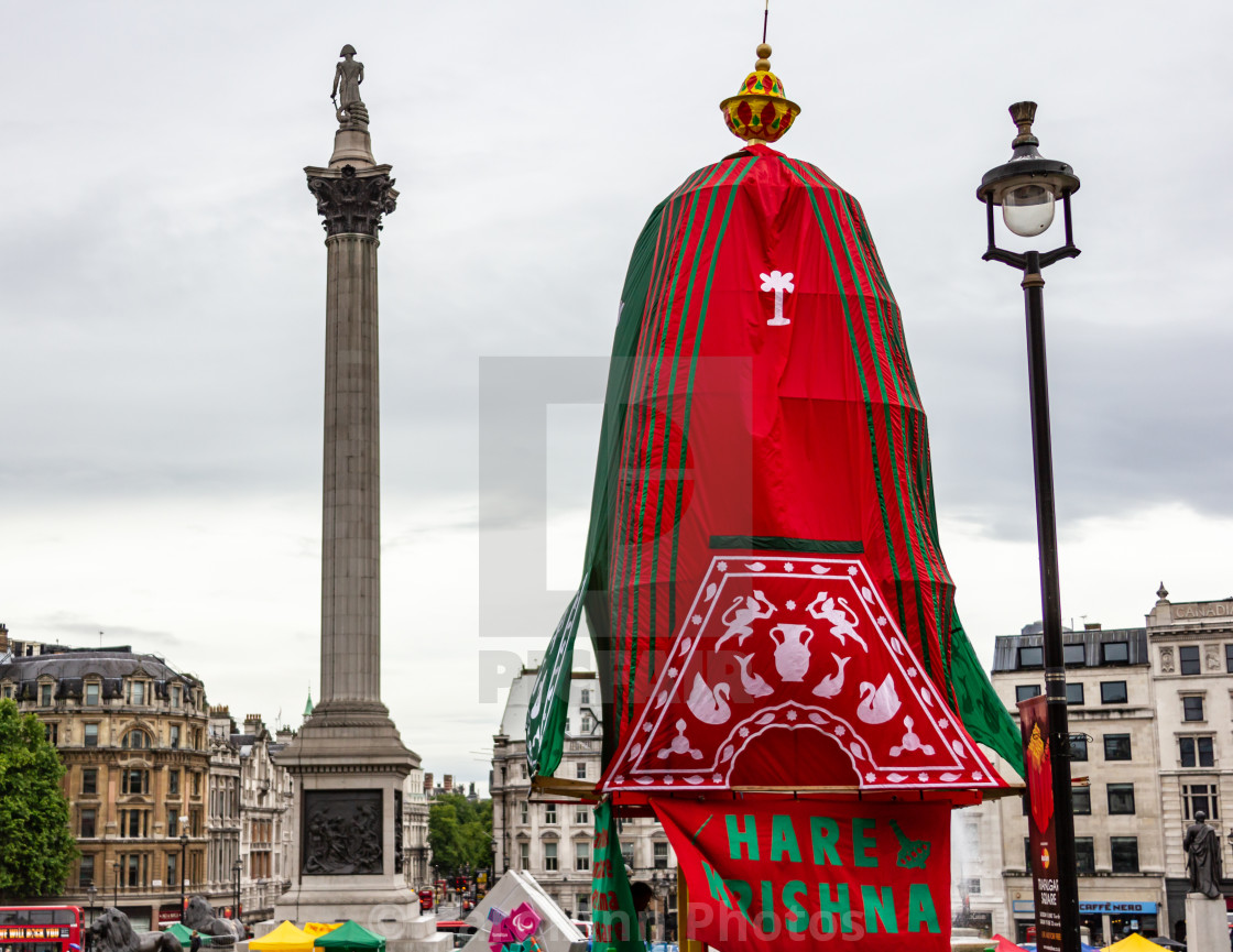 "Ratha Yastra Festival, Trafalgar Square, London" stock image