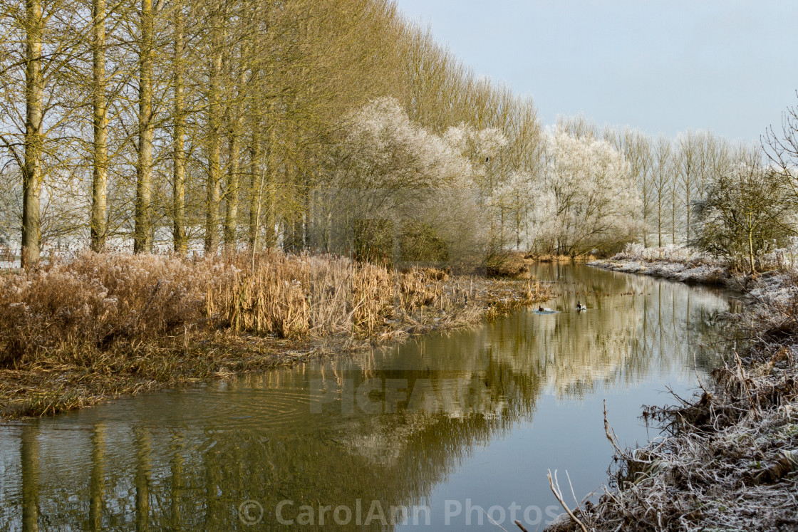 "A frosty River Tove" stock image