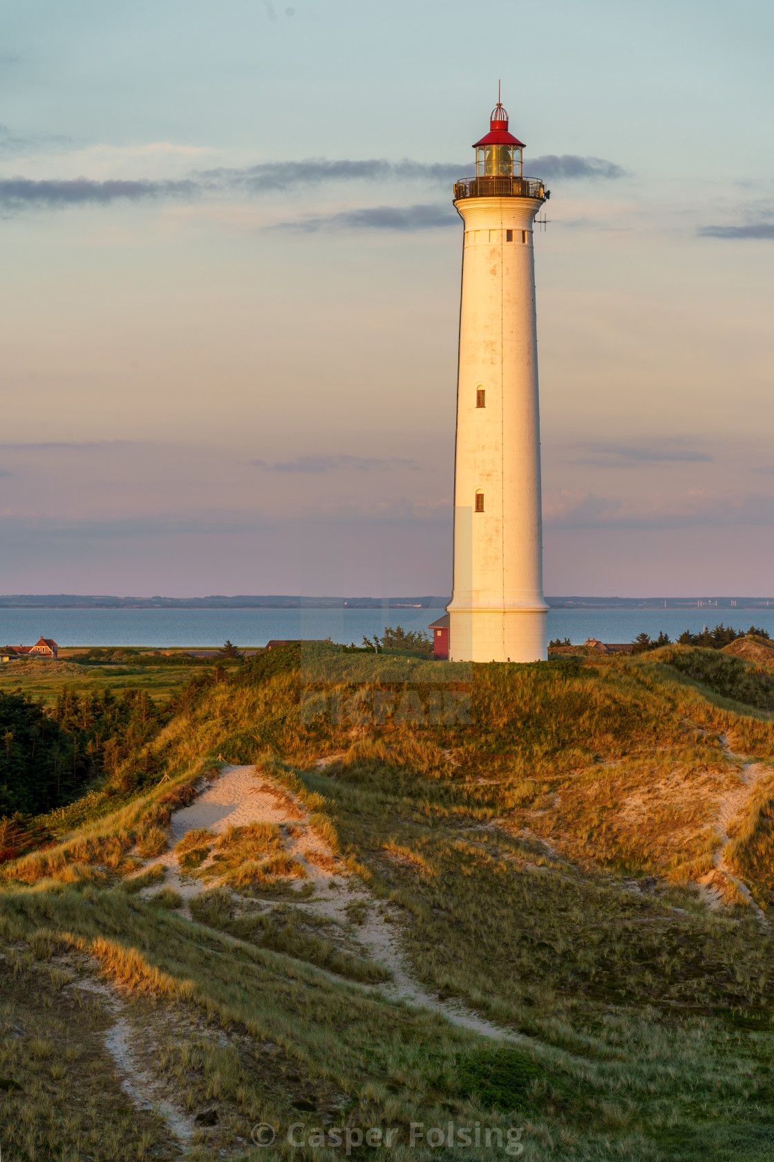 "Sunset at Lyngvig Fyr" by Casper Folsing - $15.31 "Sunset at Lyngvig Fyr" stock image