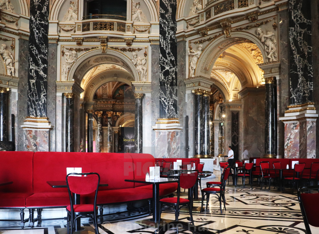 "Cafe at the Vienna museum of fine arts" stock image