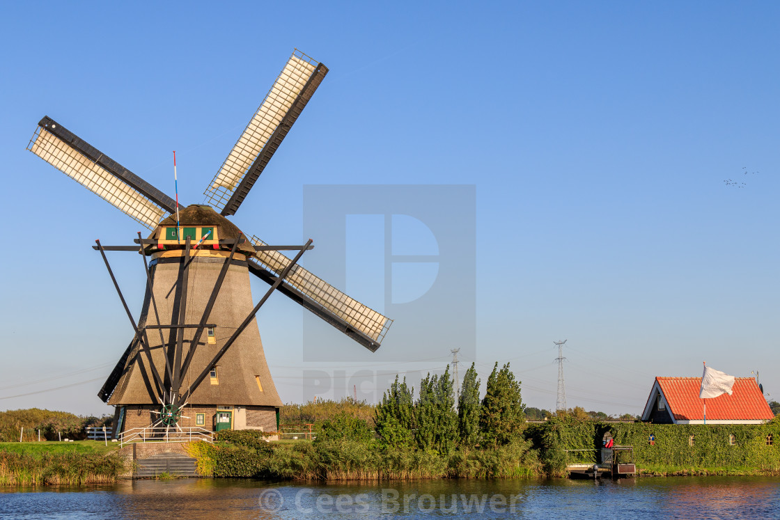 "Windmill in summer" stock image