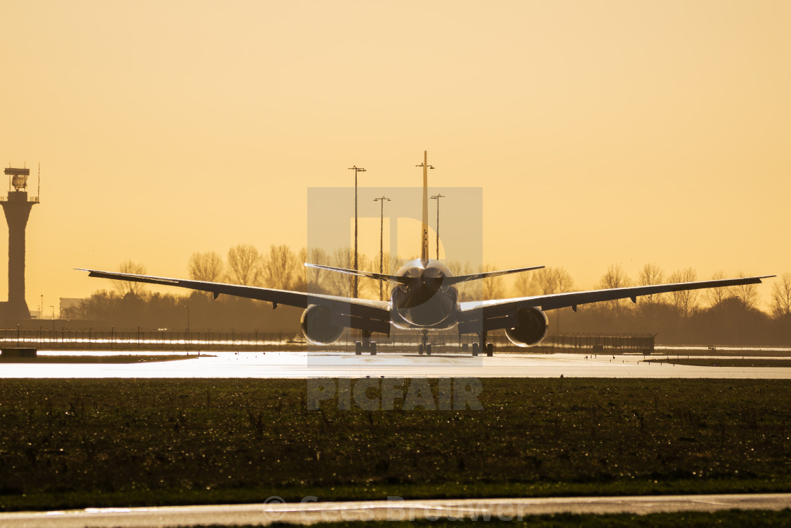 "Early morning arrival" stock image