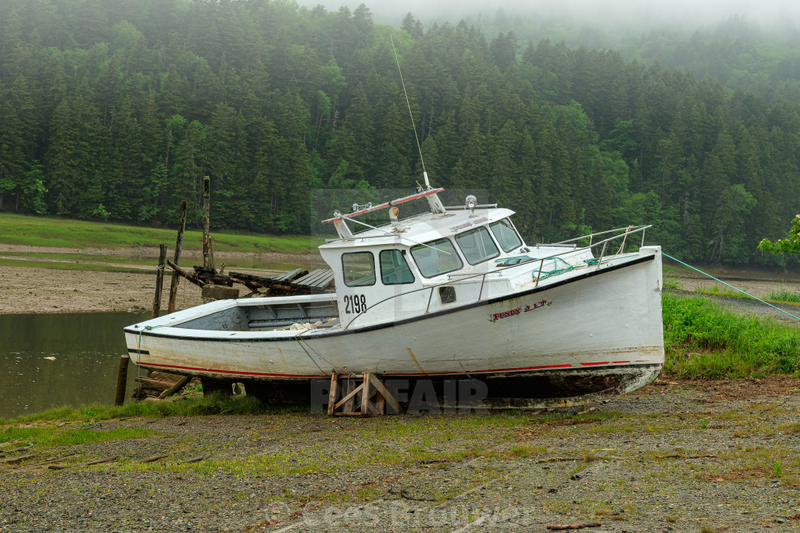 "Fishing Boat on dry" stock image