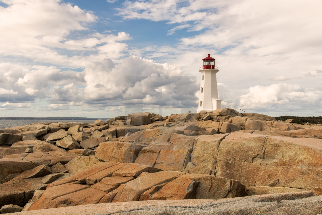 "Lighthouse at Peggy's Cove" stock image