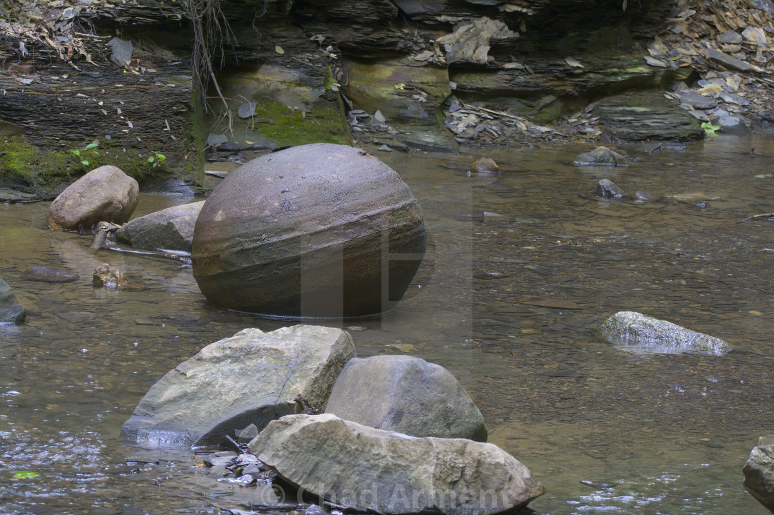 "Concretion in Creek" stock image