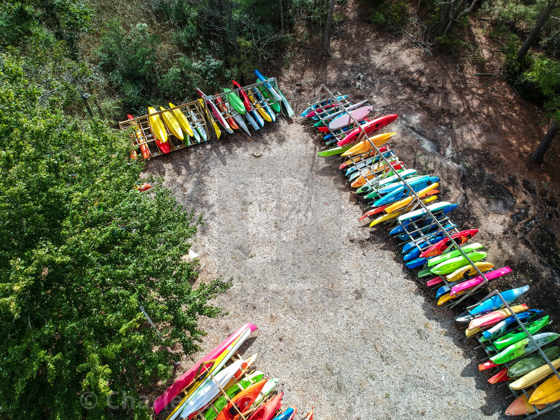 "Colorful Kayaks" stock image