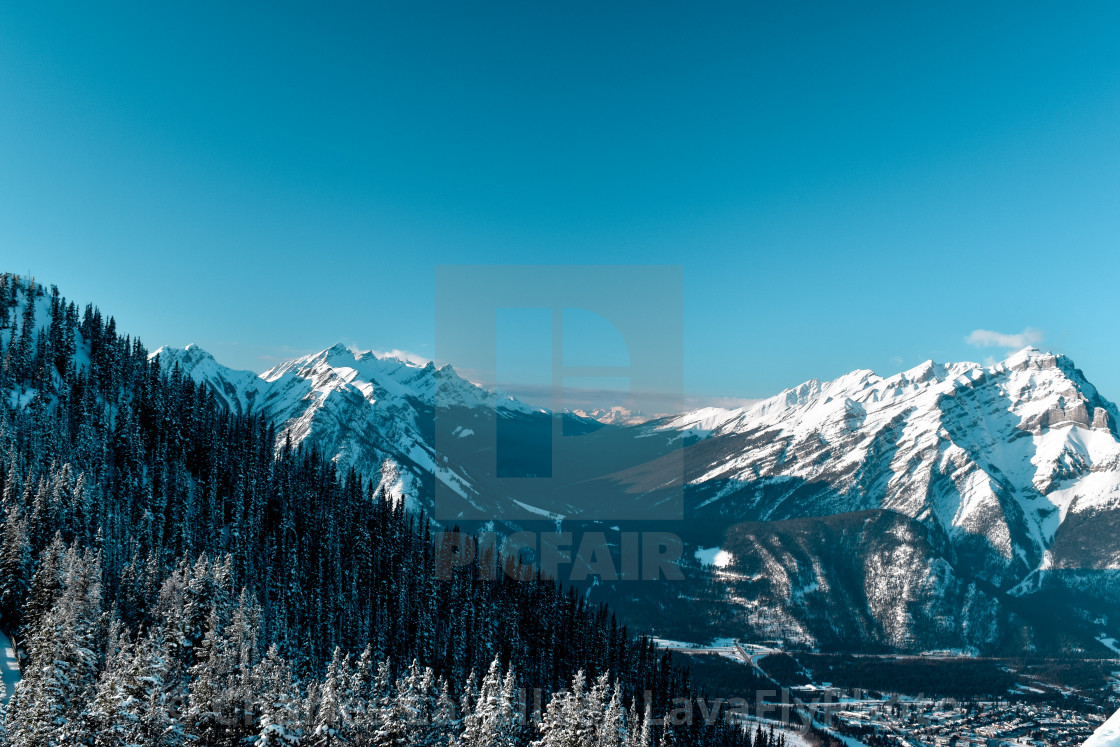 "Afternoon Banff View" stock image