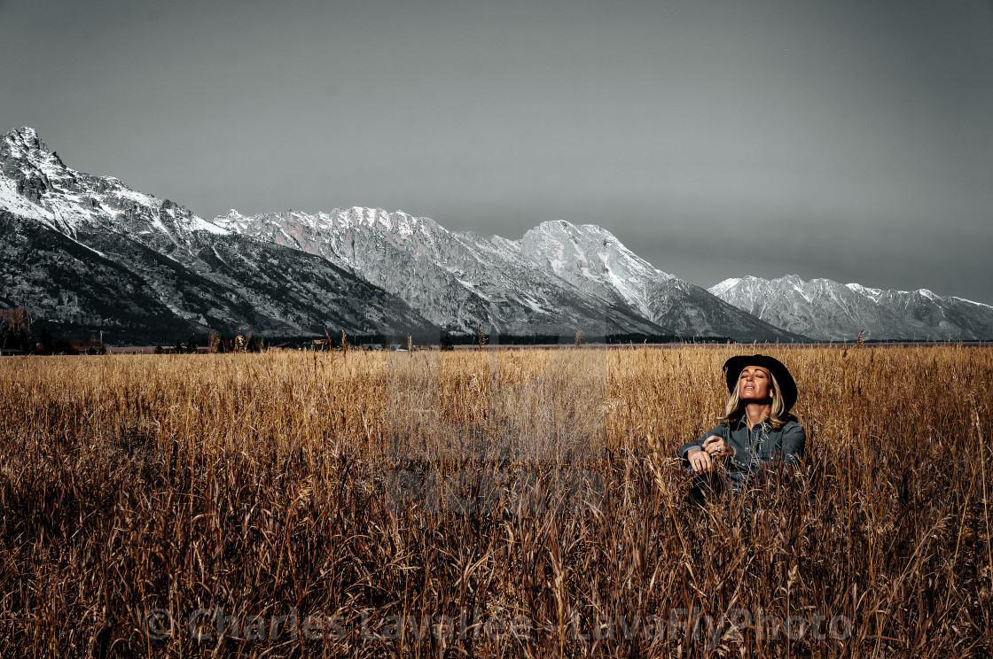 "Wyoming Girl" stock image