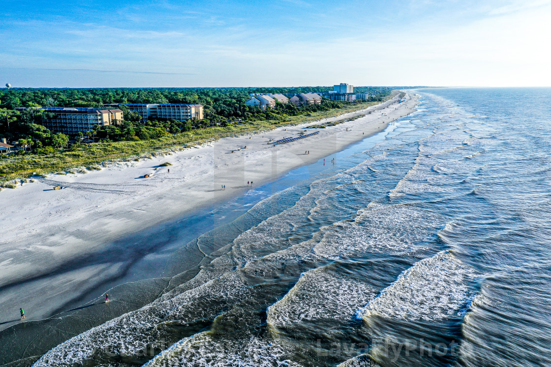 "Beach Couples on a morning stroll" stock image