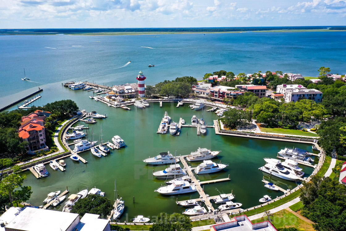 "Clear Day at Harbour Town, Hilton Head SC" stock image