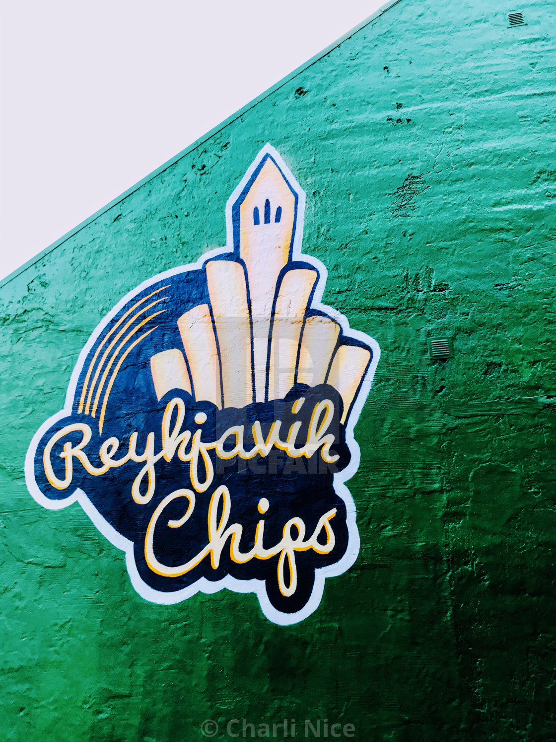 "Reykjavik Chips" stock image