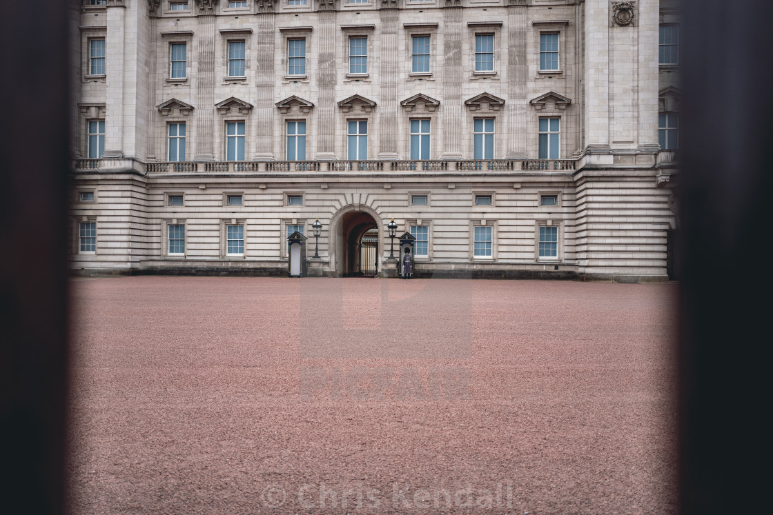 "Guards at Buckingham Palace" stock image