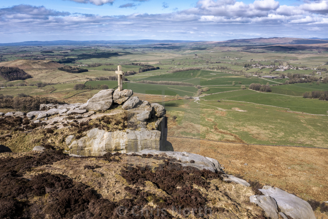 "Rylstone Cross On Barden Moor" stock image