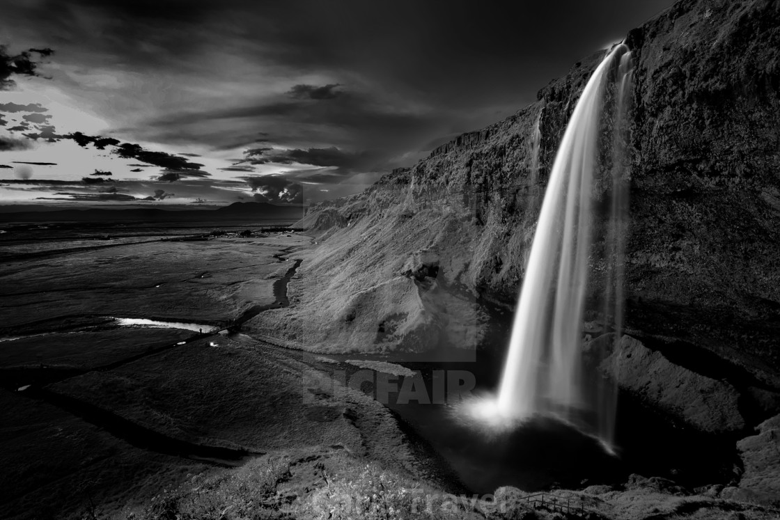 "Waterfall Skógafoss, Island" stock image