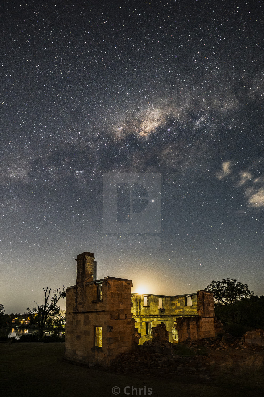 "Milkyway abandoned House" stock image