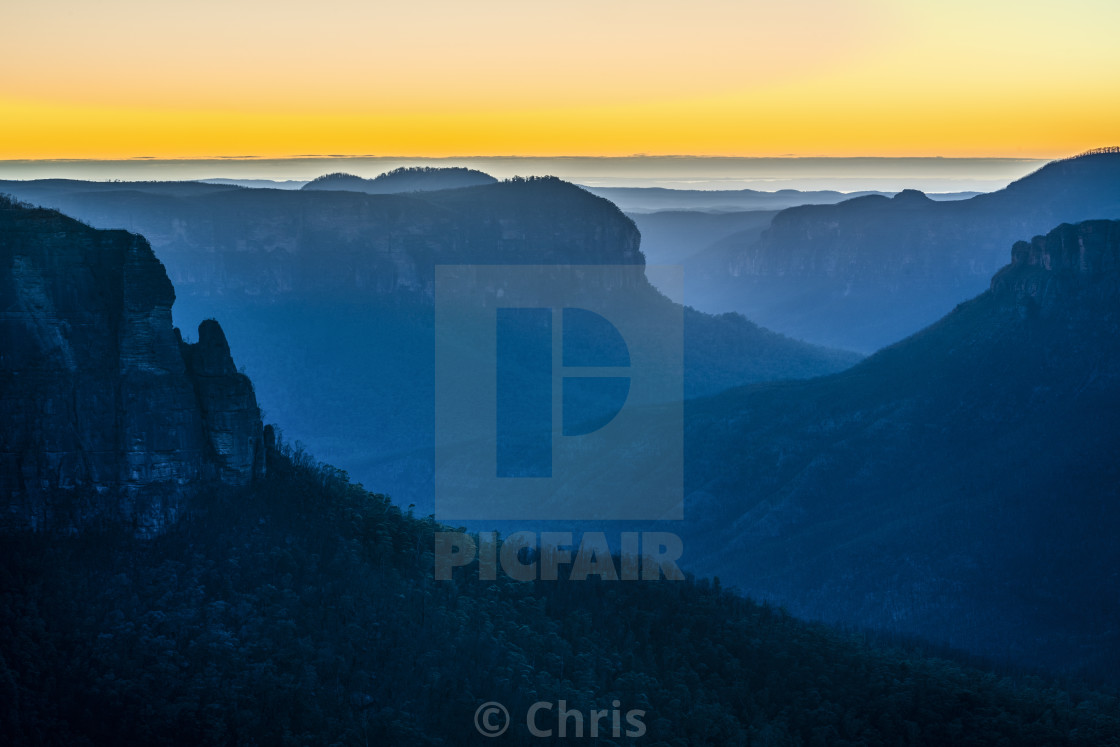 "Govetts Lea, Blackheath Sunrise" stock image