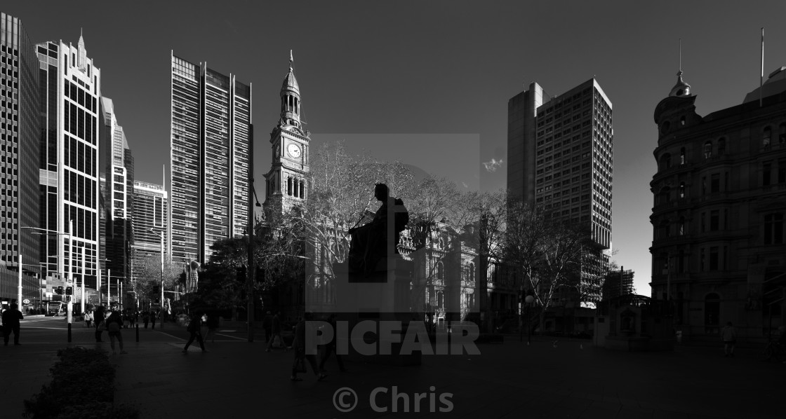 "Queen Victoria Building Sculpture Sydney" stock image