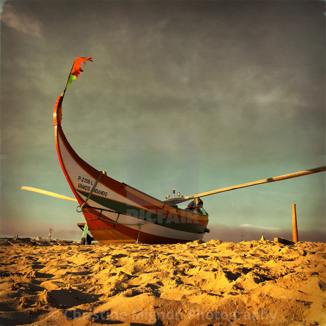 "Boat in Portugal" stock image