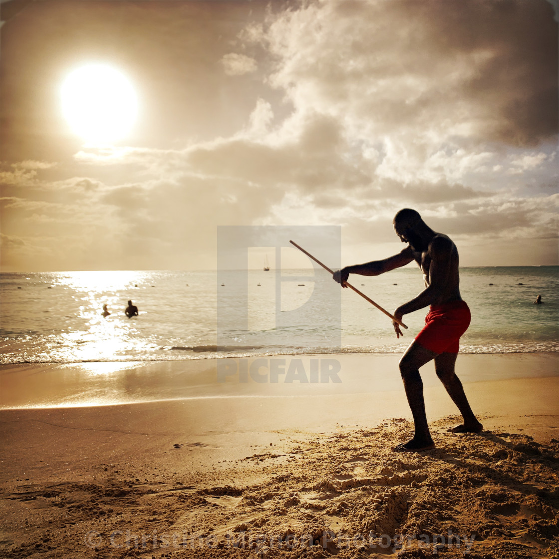 "At the beach" stock image