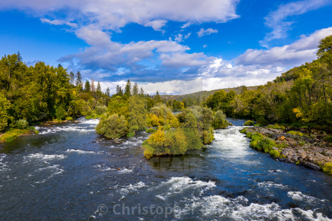 "Rogue River Aerial" by Christopher Lang - $15.31 "Rogue River Aerial" stock image