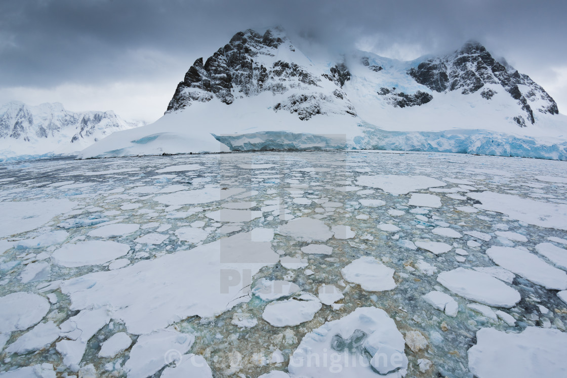 "Antarctic landscape" stock image